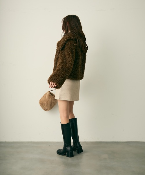 Lunea（ルネア）の「プードルファーコート（ブルゾン・レディース・ベージュ/ブラック/ブラウン・FREE）」の20枚目の写真