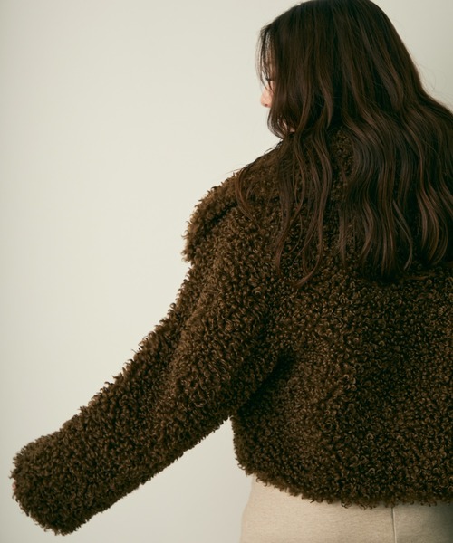 Lunea（ルネア）の「プードルファーコート（ブルゾン・レディース・ベージュ/ブラック/ブラウン・FREE）」の16枚目の写真