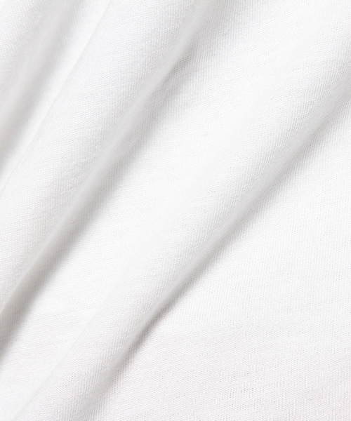 MOUSSY(マウジー)の「ERI LOOSE V/N TEE(Tシャツ/カットソー・レディース・ホワイト/ブラック/ベージュ/オレンジ/ライトブルー/ライトピンク・FREE)」の12枚目の写真