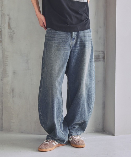セール】《UNISEX/3サイズ展開》バルーンデニム / 2WAYボタンで調整