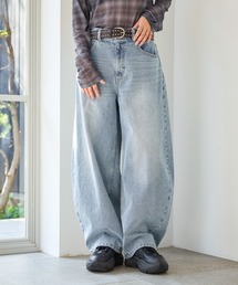 PBLIM | 《UNISEX/3サイズ展開》バルーンデニム / 2WAYボタンで調整可能(デニムパンツ)