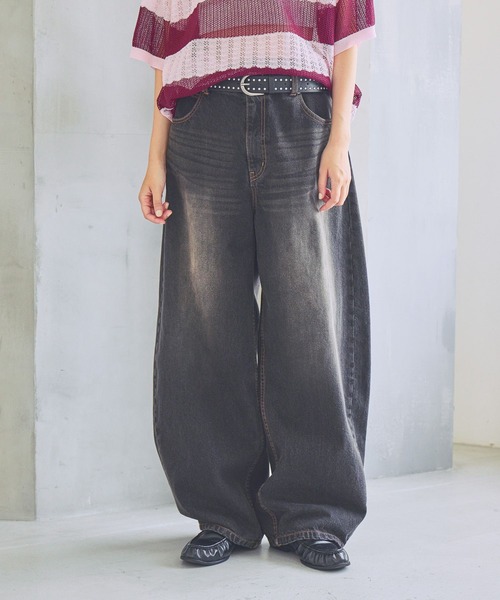 セール】《UNISEX/3サイズ展開》バルーンデニム / 2WAYボタンで調整