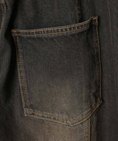 PBLIM(ページボーイリム)の「《UNISEX/3サイズ展開》バルーンデニム / 2WAYボタンで調整可能(デニムパンツ・レディース・ブルー/ブラウン系その他/ブラック/ライトブルー・SMALL/MEDIUM/LARGE)」の13枚目の写真