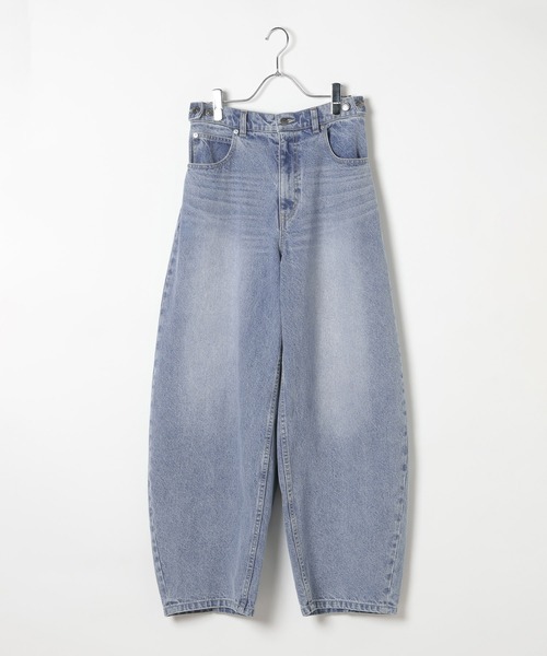 PBLIM(ページボーイリム)の「《UNISEX/3サイズ展開》バルーンデニム / 2WAYボタンで調整可能(デニムパンツ・レディース・ブルー/ブラウン系その他/ブラック/ライトブルー・SMALL/MEDIUM/LARGE)」の19枚目の写真