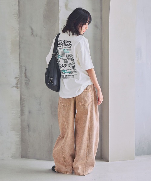 PBLIM(ページボーイリム)の「《UNISEX/3サイズ展開》バルーンデニム / 2WAYボタンで調整可能(デニムパンツ・レディース・ブルー/ブラウン系その他/ブラック/ライトブルー・SMALL/MEDIUM/LARGE)」の22枚目の写真