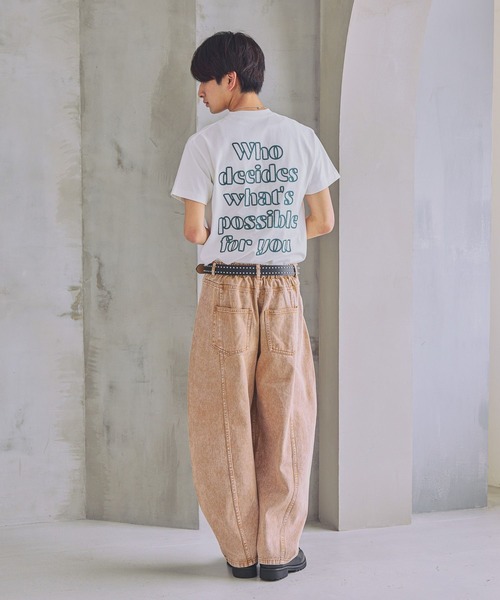 PBLIM(ページボーイリム)の「《UNISEX/3サイズ展開》バルーンデニム / 2WAYボタンで調整可能(デニムパンツ・レディース・ブルー/ブラウン系その他/ブラック/ライトブルー・SMALL/MEDIUM/LARGE)」の18枚目の写真