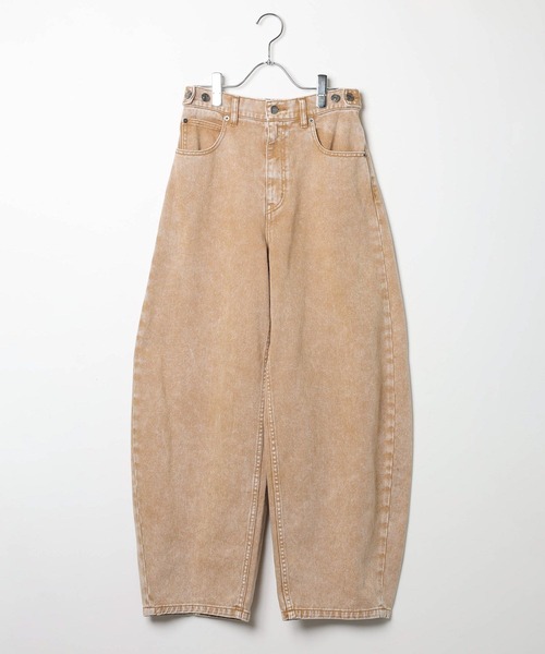 PBLIM(ページボーイリム)の「《UNISEX/3サイズ展開》バルーンデニム / 2WAYボタンで調整可能(デニムパンツ・レディース・ブルー/ブラウン系その他/ブラック/ライトブルー・SMALL/MEDIUM/LARGE)」の16枚目の写真