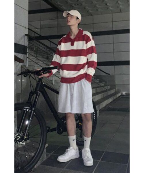 MAINBOOTH（メインブース）の「Traveler Oversized Sweater(ROSE RED)（ニット/セーター・レディース・その他・2/3）」の8枚目の写真