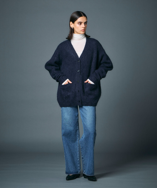 セール】アルパカシャギーニットカーディガン（カーディガン/ボレロ