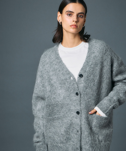 N.O.R.C（ノーク）の「アルパカシャギーニットカーディガン（カーディガン/ボレロ・レディース・グレー/ブラウン/ネイビー・フリー）」の14枚目の写真