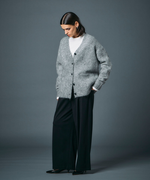 N.O.R.C（ノーク）の「アルパカシャギーニットカーディガン（カーディガン/ボレロ・レディース・グレー/ブラウン/ネイビー・フリー）」の15枚目の写真