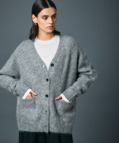 N.O.R.C（ノーク）の「アルパカシャギーニットカーディガン（カーディガン/ボレロ・レディース・グレー/ブラウン/ネイビー・フリー）」の17枚目の写真