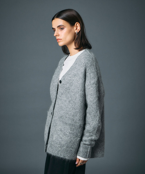 N.O.R.C（ノーク）の「アルパカシャギーニットカーディガン（カーディガン/ボレロ・レディース・グレー/ブラウン/ネイビー・フリー）」の18枚目の写真