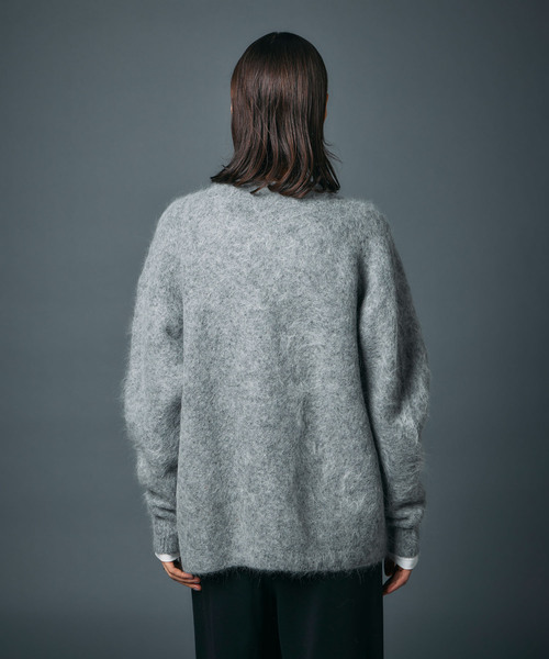 N.O.R.C（ノーク）の「アルパカシャギーニットカーディガン（カーディガン/ボレロ・レディース・グレー/ブラウン/ネイビー・フリー）」の19枚目の写真