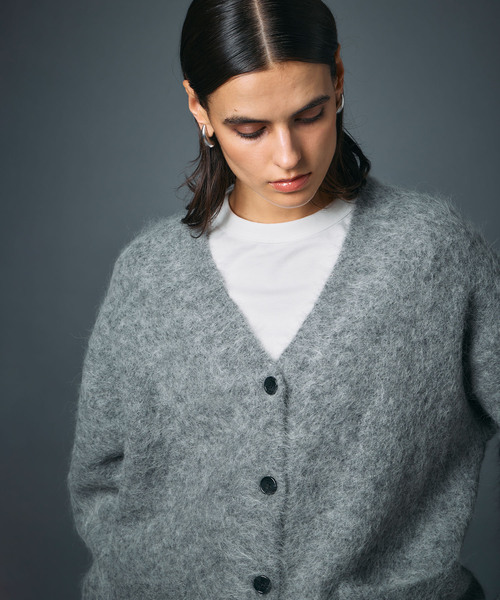 N.O.R.C（ノーク）の「アルパカシャギーニットカーディガン（カーディガン/ボレロ・レディース・グレー/ブラウン/ネイビー・フリー）」の20枚目の写真