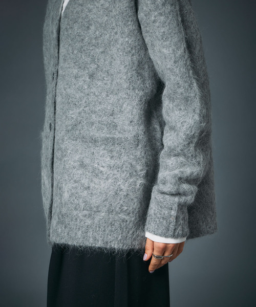 N.O.R.C（ノーク）の「アルパカシャギーニットカーディガン（カーディガン/ボレロ・レディース・グレー/ブラウン/ネイビー・フリー）」の21枚目の写真