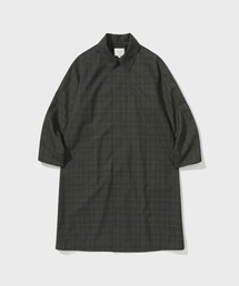 SHIRTER（シャーター）の「SOUTIEN REGLAN COAT (CHECK BROWN)（トレンチコート）」