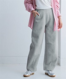 綿100%裏起毛バレルレッグシルエットスウェットパンツ<大きいサイズ有>