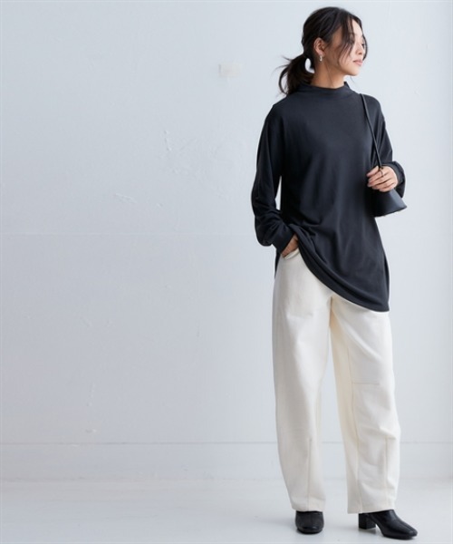 nissen（ニッセン）の「綿100％裏起毛バレルレッグシルエットスウェットパンツ＜大きいサイズ有＞（その他パンツ・レディース・アイボリー/ブラック/杢グレー・4L/5L/8L/10L/6L/LL/S/M/L/3L）」の19枚目の写真