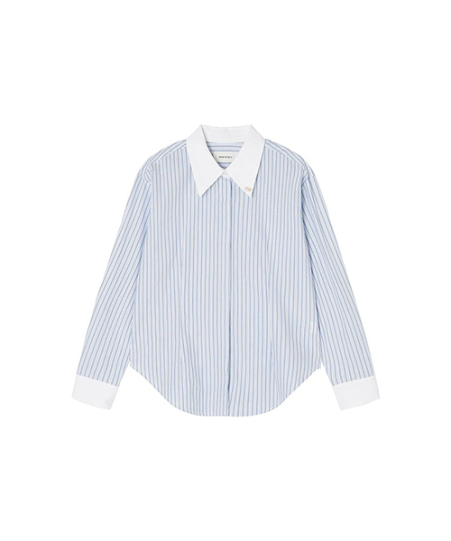 MAYVERU(メイバーユー)の「Mirror Shirts _ Blue(シャツ/ブラウス・レディース・ブルー・FREE)」の1枚目の写真