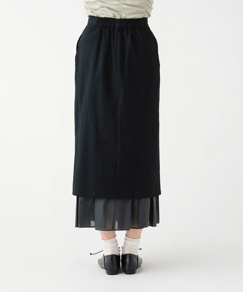 BEAMS HEART(ビームスハート)の「異素材 重ね タイトスカート(スカート・レディース・ブラック/オリーブ/ベージュ・FREE)」の5枚目の写真