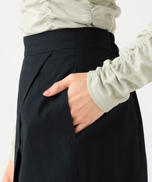 BEAMS HEART(ビームスハート)の「異素材 重ね タイトスカート(スカート・レディース・ブラック/オリーブ/ベージュ・FREE)」の6枚目の写真