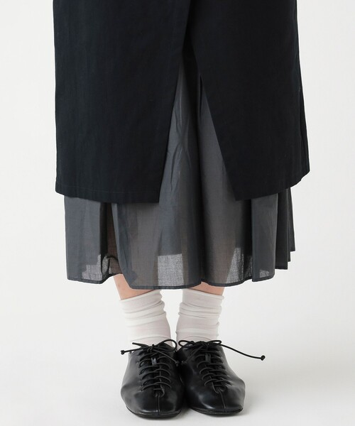 BEAMS HEART(ビームスハート)の「異素材 重ね タイトスカート(スカート・レディース・ブラック/オリーブ/ベージュ・FREE)」の7枚目の写真