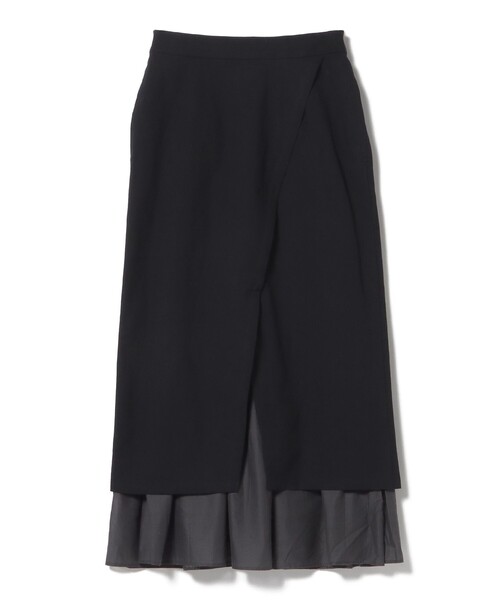 BEAMS HEART(ビームスハート)の「異素材 重ね タイトスカート(スカート・レディース・ブラック/オリーブ/ベージュ・FREE)」の8枚目の写真