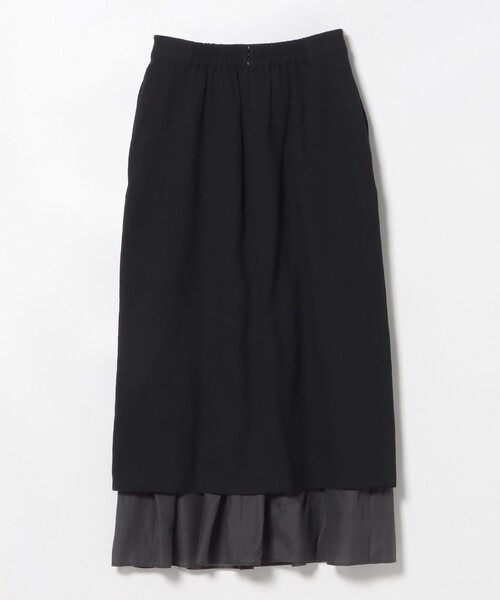 BEAMS HEART(ビームスハート)の「異素材 重ね タイトスカート(スカート・レディース・ブラック/オリーブ/ベージュ・FREE)」の9枚目の写真