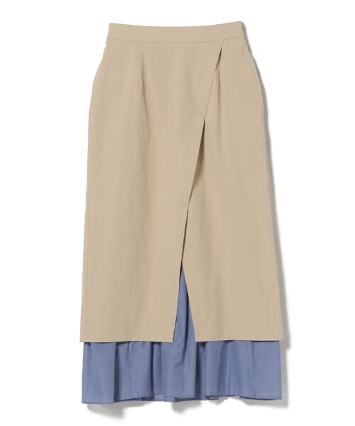 BEAMS HEART(ビームスハート)の「異素材 重ね タイトスカート(スカート・レディース・ブラック/オリーブ/ベージュ・FREE)」の16枚目の写真