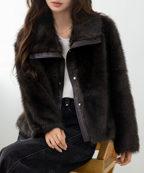 セール】【ショート丈/厚手】ふわっとリッチに冬映え 。長袖 ビッグ