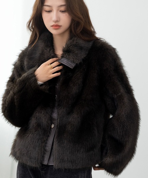 セール】【ショート丈/厚手】ふわっとリッチに冬映え 。長袖 ビッグ