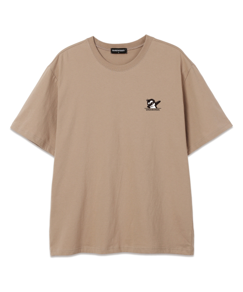 VANNWORKS(バンワークス)の「ペンギン オーバーサイズ 半袖Tシャツ (VS0042) ベージュ(Tシャツ/カットソー・レディース・その他・LARGE/MEDIUM)」の1枚目の写真