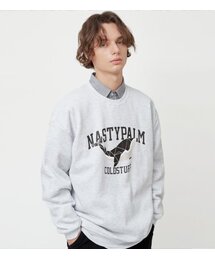 NP STUDIO（エヌピースタジオ）の「オルカホエール オーバーサイズ スウェットシャツ ホワイトメランジ（スウェット）」