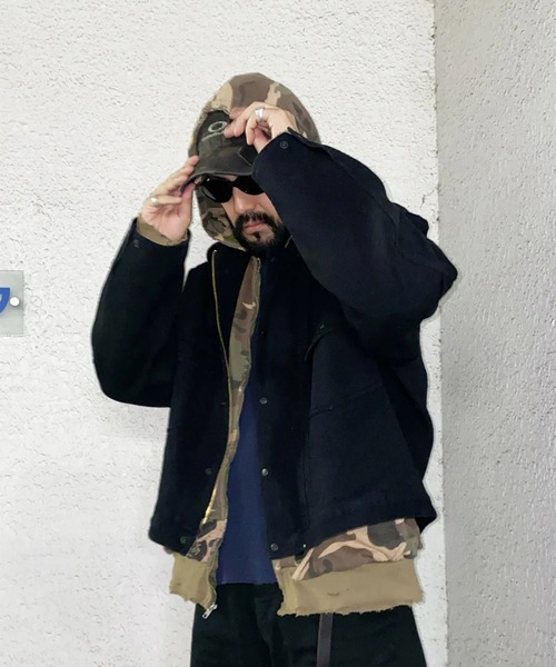 Anachronorm(アナクロノーム)の「【ANACHRONORM】AN397 HEAVY PIQUE WORK JACKET(ブルゾン・メンズ・ブラック・3/2)」の15枚目の写真