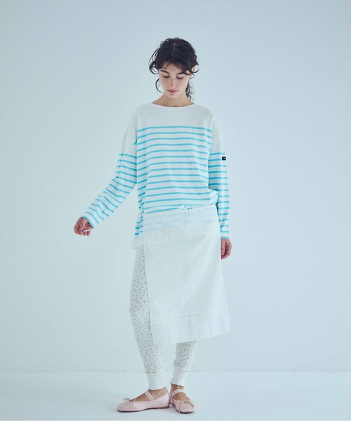 SEA(シー)の「Seavalley パネルバスクシャツ(Tシャツ/カットソー・レディース・ピンク/ラベンダー/ブルー・2/0)」の1枚目の写真