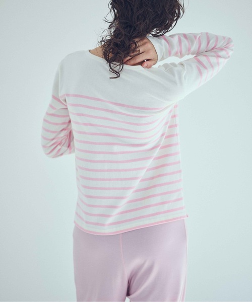 SEA(シー)の「Seavalley パネルバスクシャツ(Tシャツ/カットソー・レディース・ピンク/ラベンダー/ブルー・2/0)」の17枚目の写真