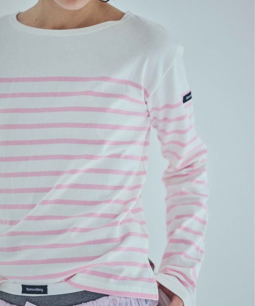SEA(シー)の「Seavalley パネルバスクシャツ(Tシャツ/カットソー・レディース・ピンク/ラベンダー/ブルー・2/0)」の20枚目の写真