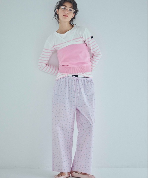 SEA(シー)の「Seavalley パネルバスクシャツ(Tシャツ/カットソー・レディース・ピンク/ラベンダー/ブルー・2/0)」の21枚目の写真