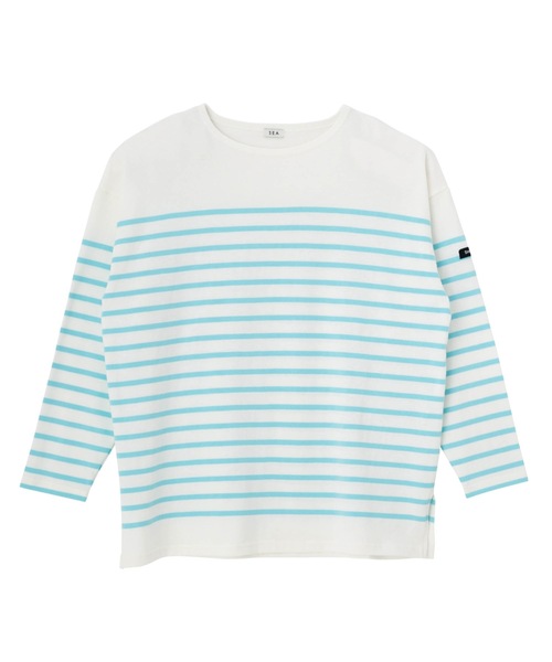 SEA(シー)の「Seavalley パネルバスクシャツ(Tシャツ/カットソー・レディース・ピンク/ラベンダー/ブルー・2/0)」の12枚目の写真
