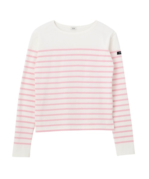SEA(シー)の「Seavalley パネルバスクシャツ(Tシャツ/カットソー・レディース・ピンク/ラベンダー/ブルー・2/0)」の16枚目の写真