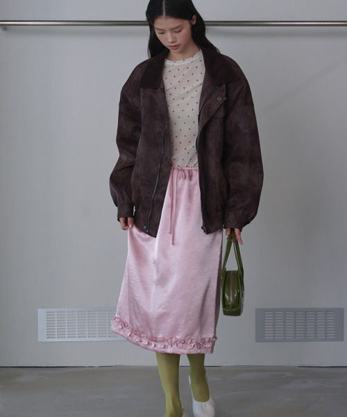 OPENING SUNSHINE(オープニングサンシャイン)の「ドットシースルーロングスリーブメッシュトップアイボリー(Tシャツ/カットソー・レディース・その他・FREE)」の5枚目の写真
