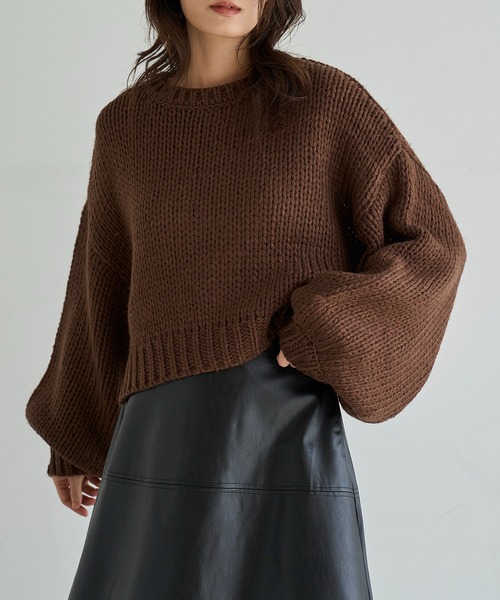 セール】ハンドライクニットプルオーバー（ニット/セーター