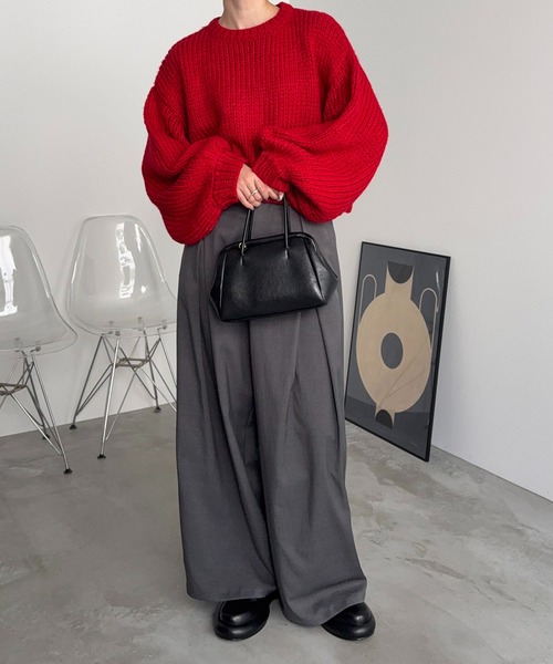 セール】ハンドライクニットプルオーバー（ニット/セーター