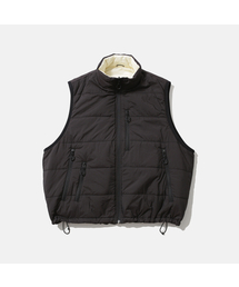 [AW25] REVERSIBLE PUFF VEST / BLACK/ECRU