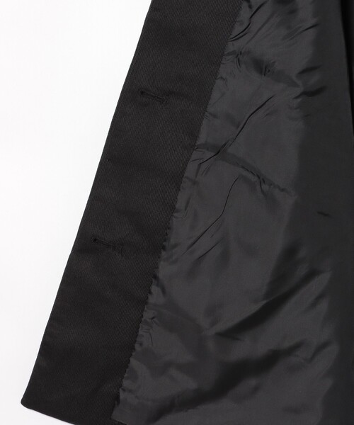 BEAMS HEART（ビームスハート）の「撥水 ノーカラー ハーフコート（ノーカラーコート・レディース・ブラック/ベージュ・FREE）」の12枚目の写真