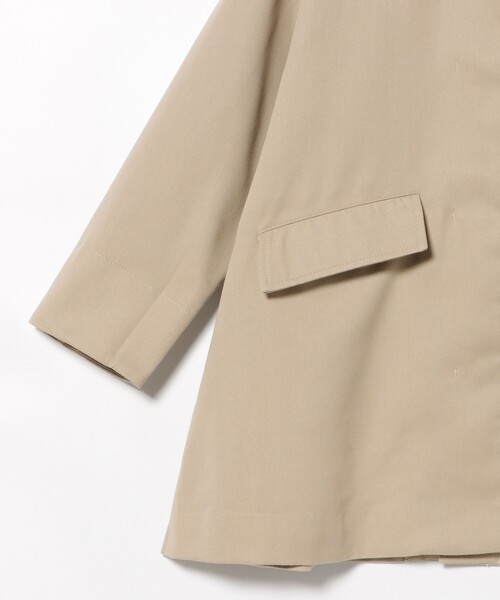 BEAMS HEART（ビームスハート）の「撥水 ノーカラー ハーフコート（ノーカラーコート・レディース・ブラック/ベージュ・FREE）」の17枚目の写真