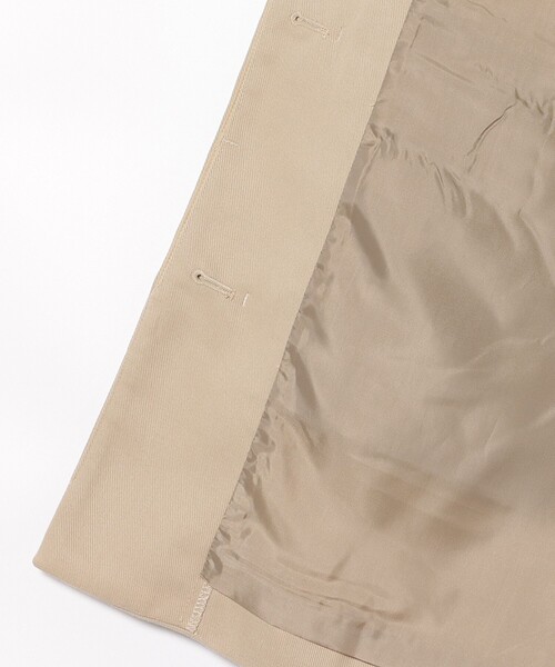 BEAMS HEART（ビームスハート）の「撥水 ノーカラー ハーフコート（ノーカラーコート・レディース・ブラック/ベージュ・FREE）」の18枚目の写真