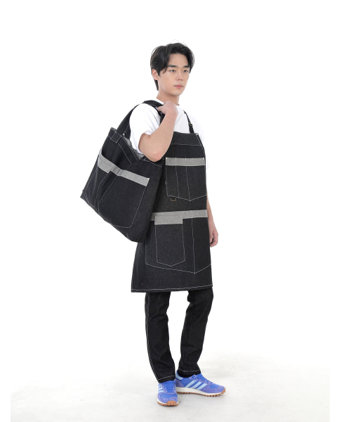 SAINTCREW(セントクルー)の「ウォーカー&ビルダーメガビックデニムショルダーバッグWBM-109ブラックWHS(エコバッグ/サブバッグ・メンズ・その他・フリー)」の5枚目の写真