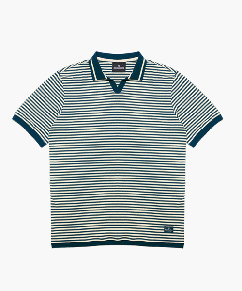 Striped polo T-shirt NAVY